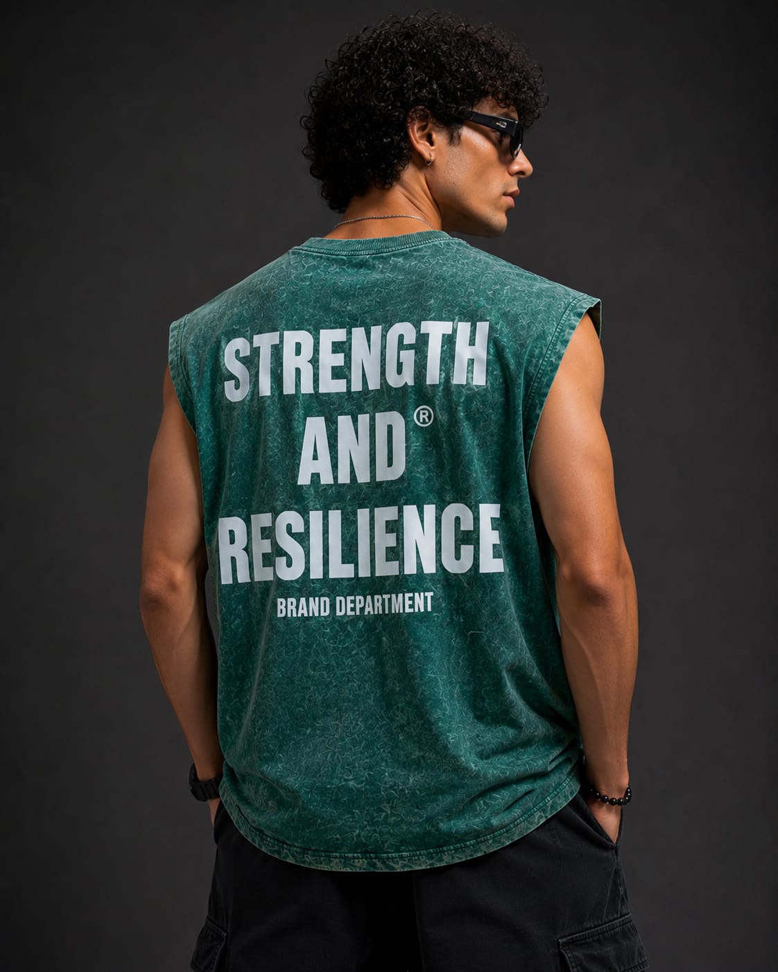 Acid Wash Oversized T-Shirt – Green