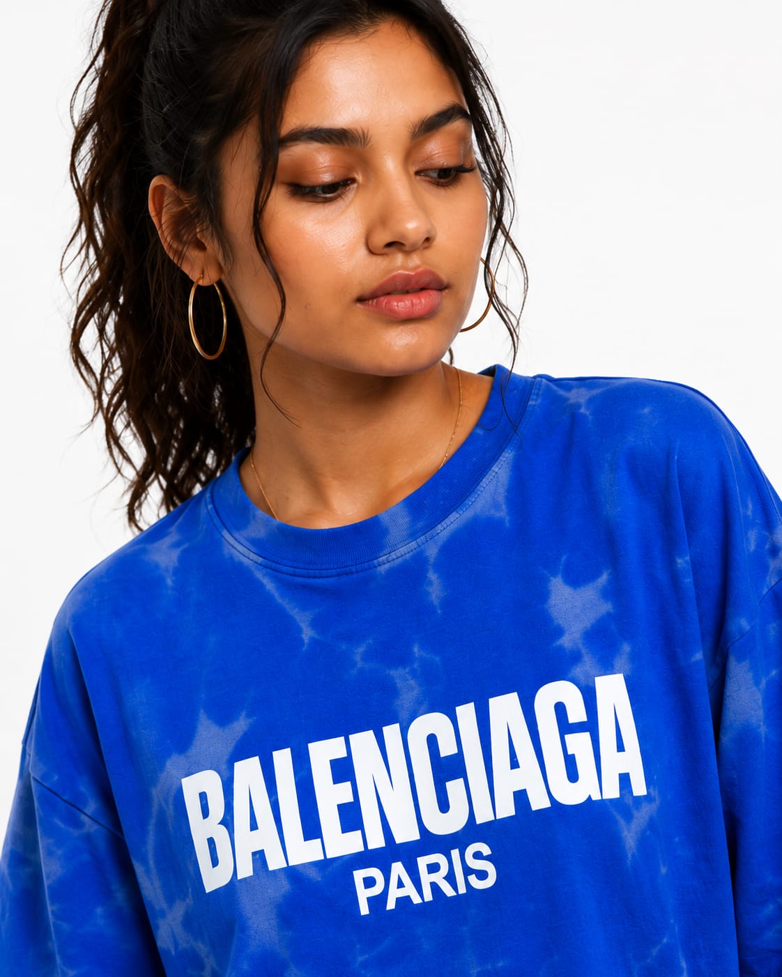 Acid Wash Oversized T-Shirt – Blue