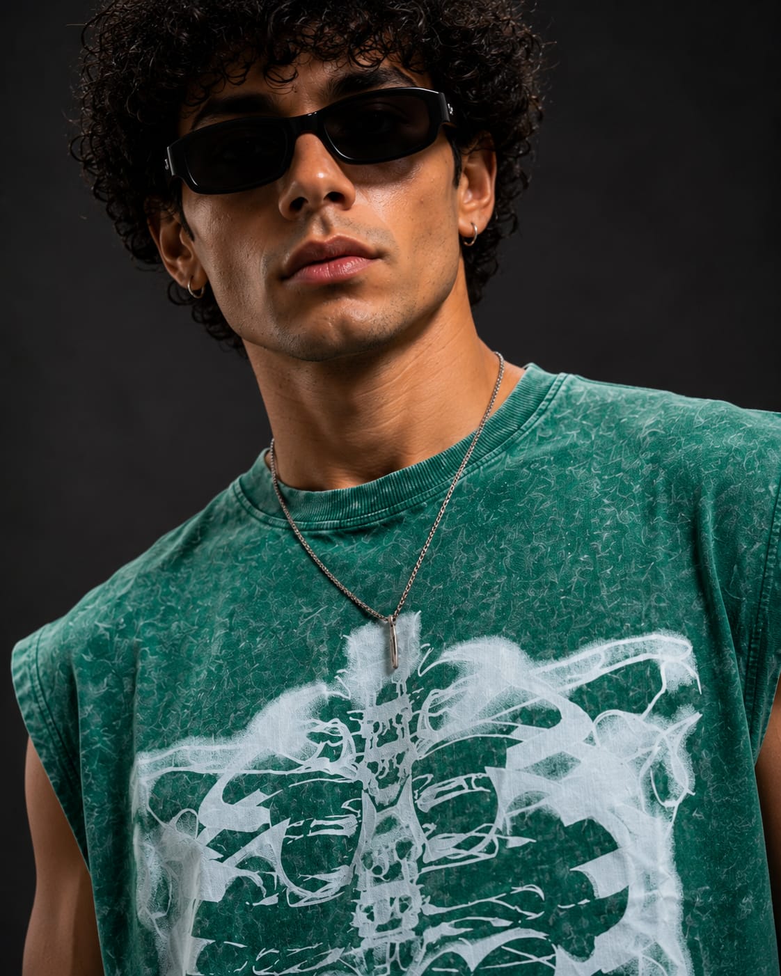 Acid Wash Oversized T-Shirt – Green
