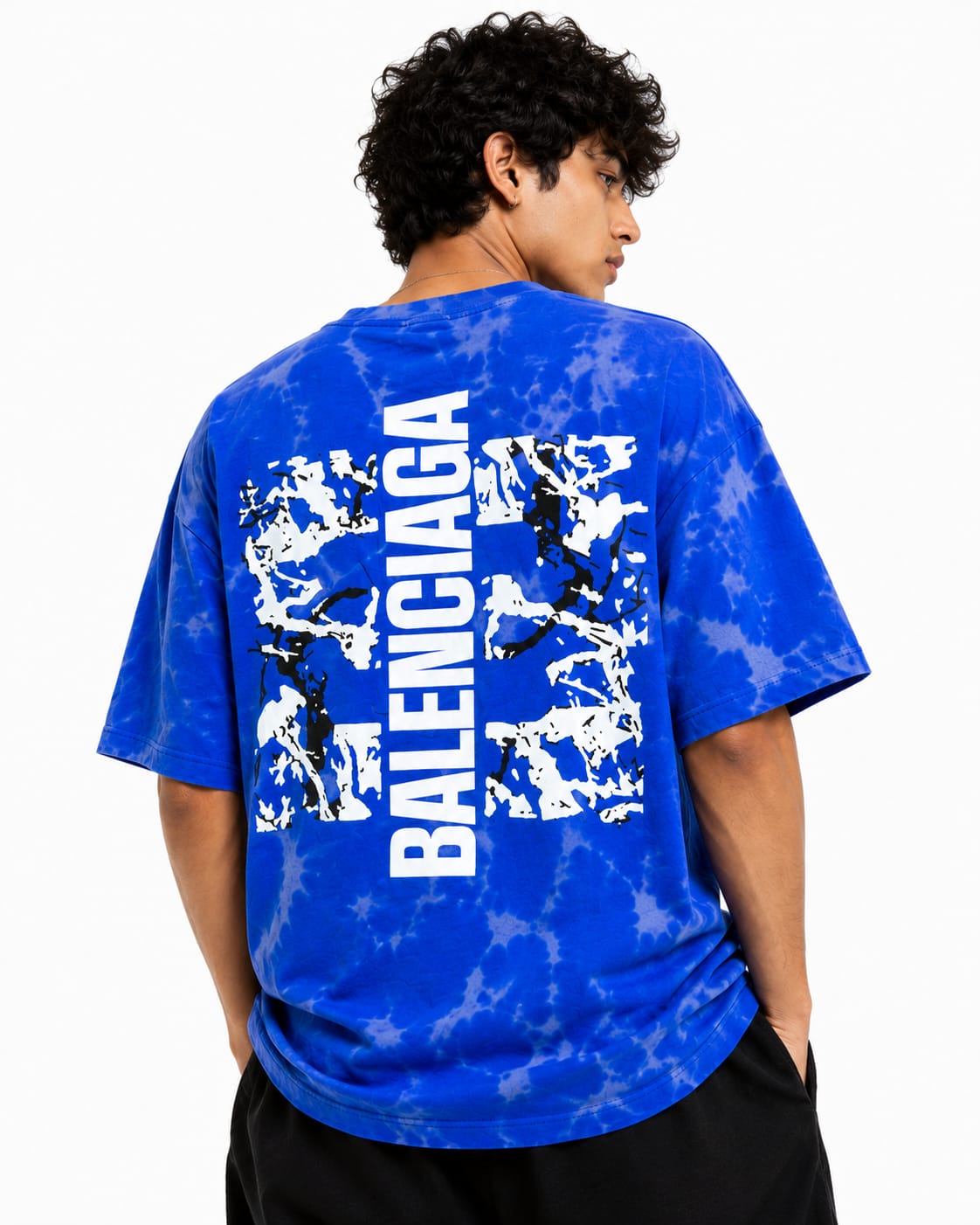 Acid Wash Oversized T-Shirt – Blue