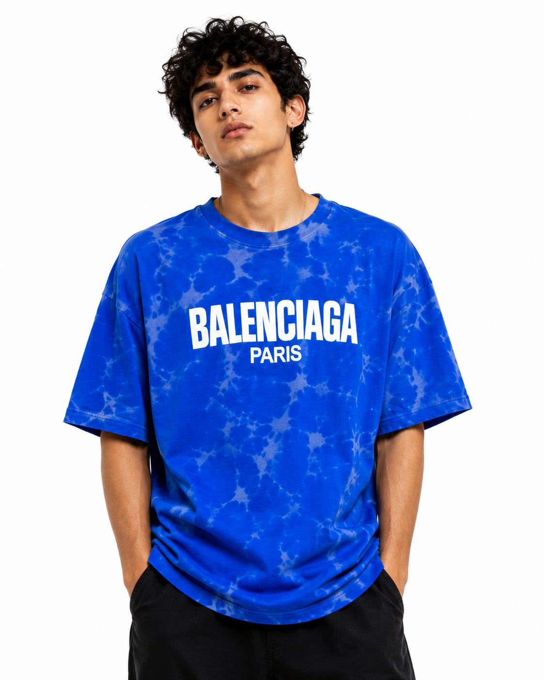 Acid Wash Oversized T-Shirt – Blue